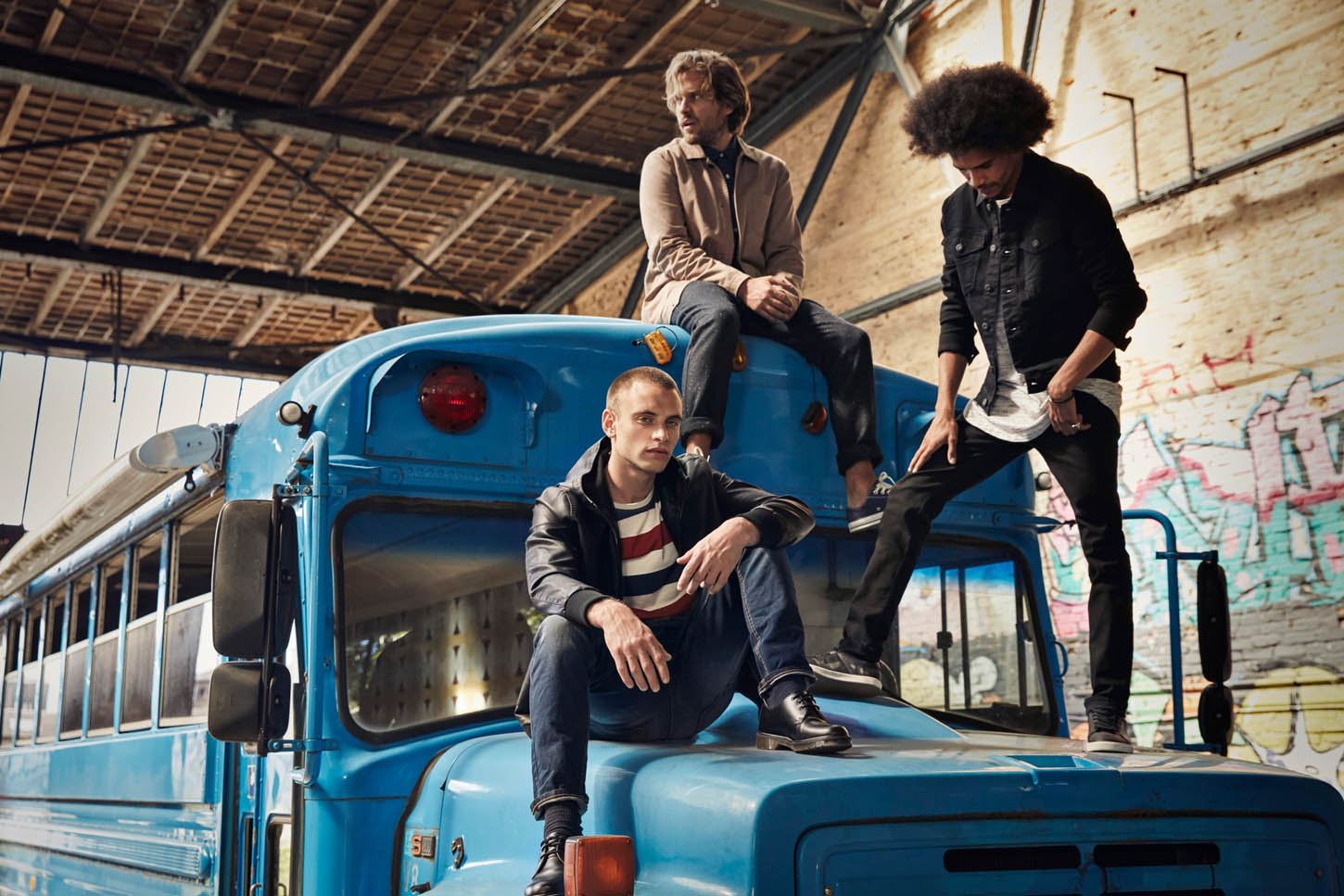 Only & Sons, group portrait on location